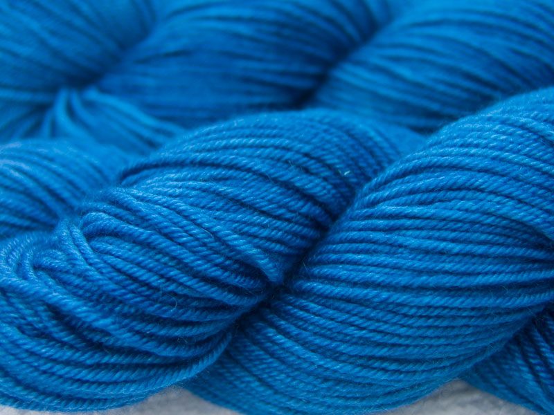 Mid-tone royal blue Hand-dyed by Triskelion Yarn