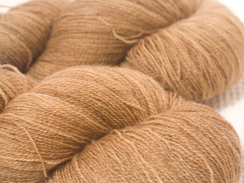 Bluefaced Leicester laceweight yarn hand-dyed by Triskelion Yarns