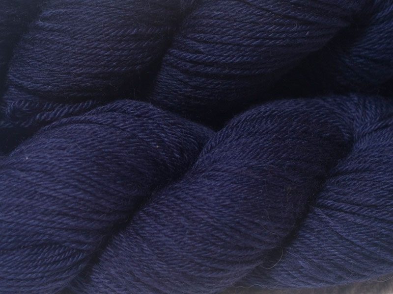 Blue Violet superwash British Bluefaced Leicester sportweight yarn. hand-dyed by Triskelion Yarn
