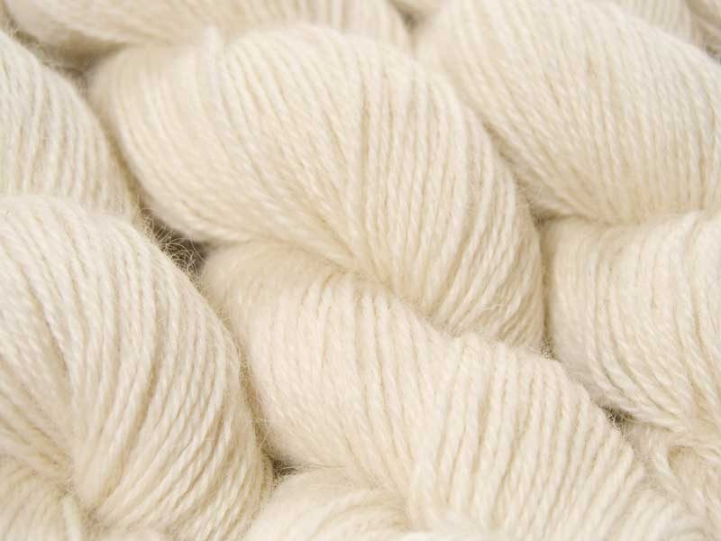 Undyed Wensleydale DK/ Double Knit yarn. Triskelion Yarn