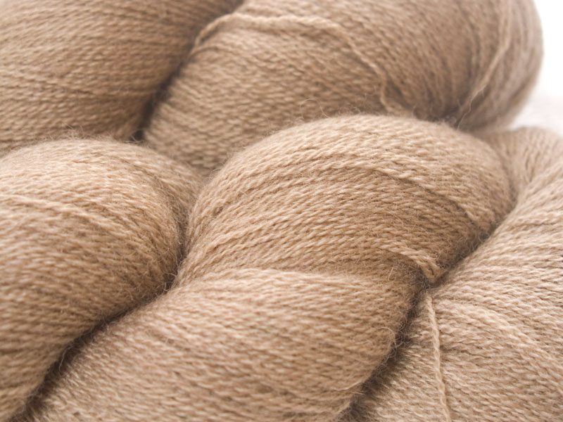 Bluefaced Leicester laceweight yarn hand-dyed by Triskelion Yarns