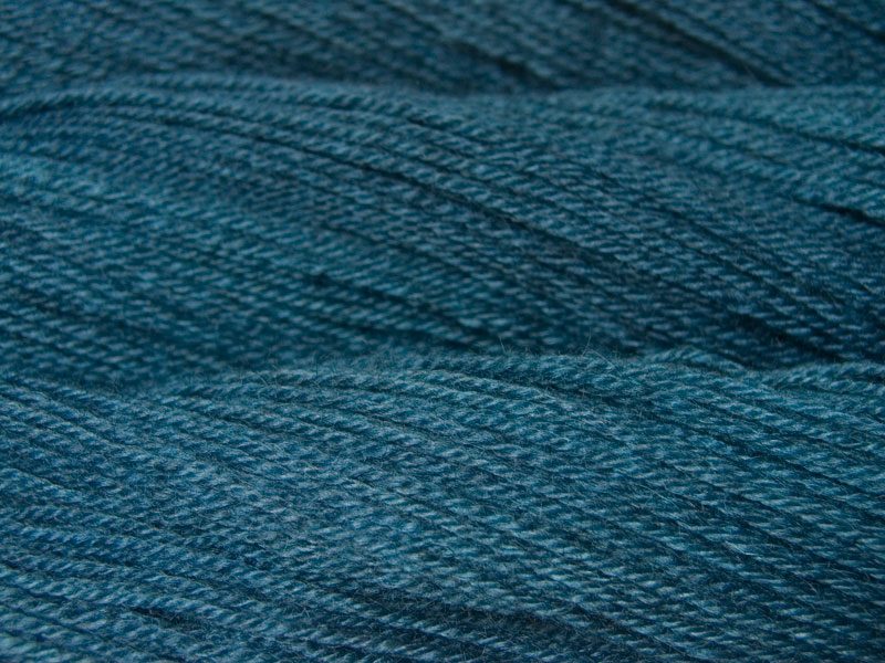 Offing - Semi-solid mid-blue, with grey and air force blue tones Bluefaced Leicester (BFL) / Gotland dlouble knit (DK) yarn. Hand-dyed by Triskelion Yarn
