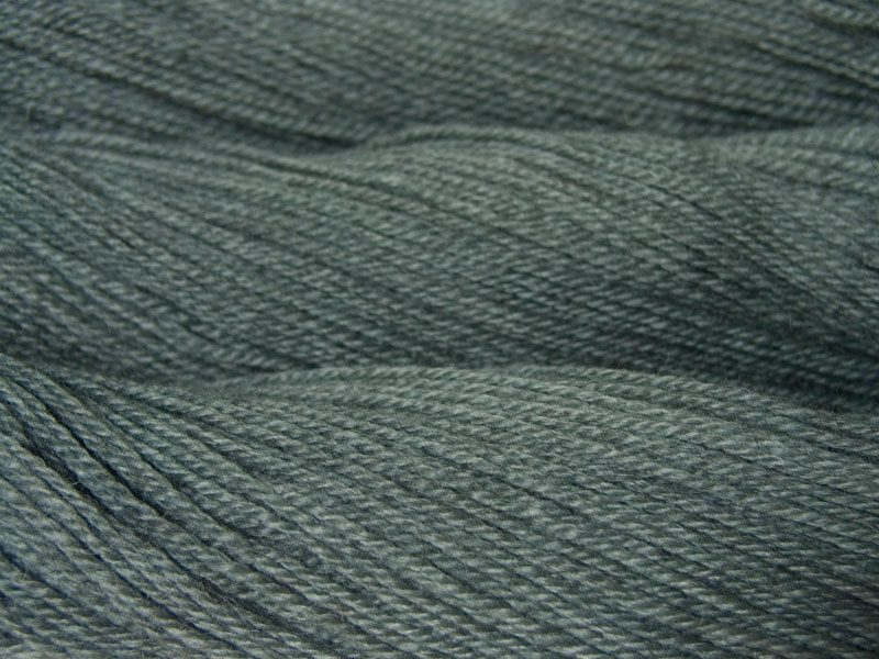 Prow Dancer - Semi-solid mid sea grey, with tones of aqua and sea green Bluefaced Leicester (BFL) / Gotland dlouble knit (DK) yarn. Hand-dyed by Triskelion Yarn
