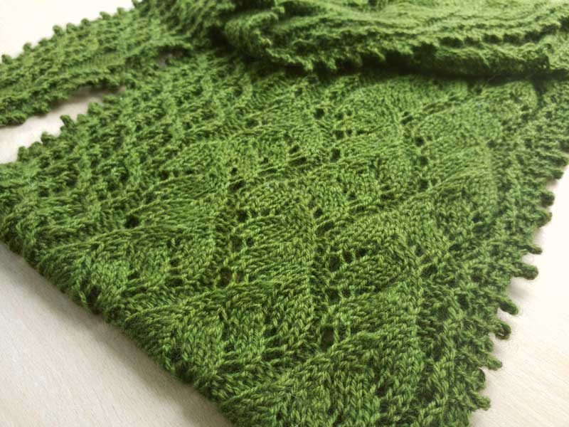 Selkie Redux Wrap - knitting pattern and kit at Triskelion Yarn