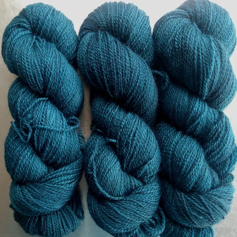 Aegir’s Cauldron - Dark petrol blue Bluefaced Leicester (BFL) / Gotland 4-ply (fingering) yarn. Hand-dyed by Triskelion Yarn