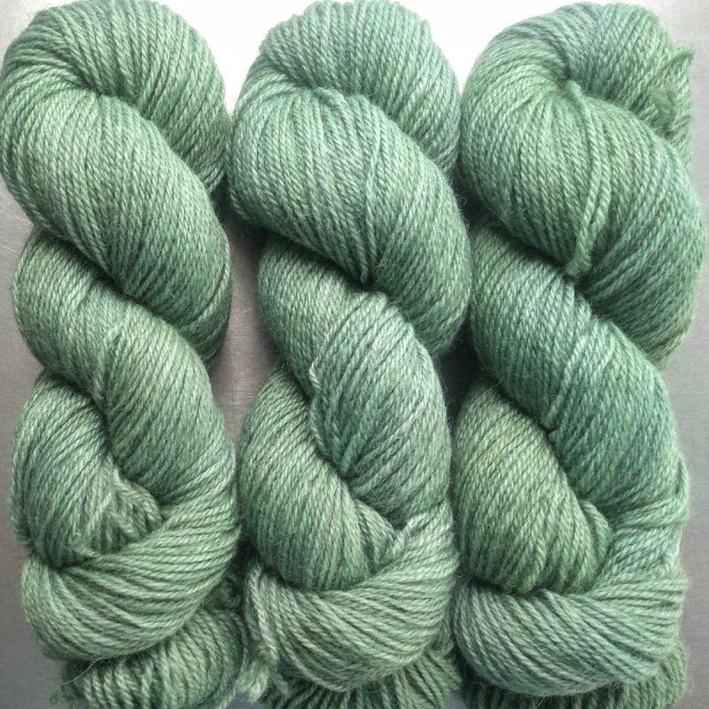 Ran’s Net - Pale surf green Bluefaced Leicester (BFL) / Gotland dlouble knit (DK) yarn. Hand-dyed by Triskelion Yarn