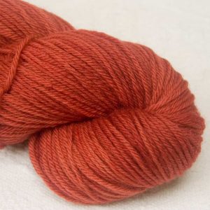 My Foxy Darling - Mid-toned rusty, foxy orange-brown organic Merino DK/ Double Knit yarn. Hand-dyed by Triskelion Yarn