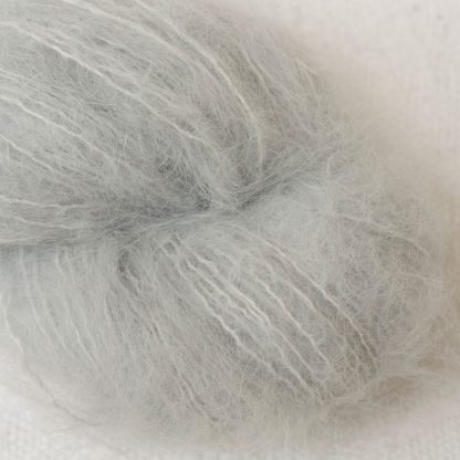 Tern - Pale cool grey suri alpaca luxury yarn. Hand-dyed by Triskelion Yarn