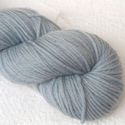 Glacier - Pale blue Corriedale heavy DK/worsted weight yarn. Hand-dyed by Triskelion Studio.