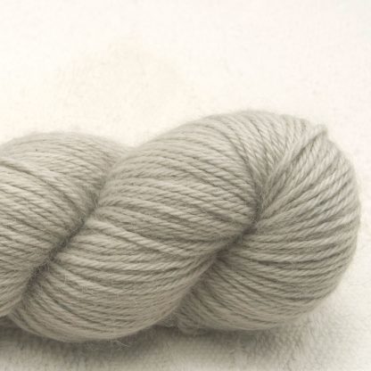 Pascal – Very light warm grey baby alpaca double knit (DK) yarn. Hand-dyed by Triskelion Yarn