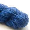 Delphinium - Medium to dark warm blue Baby Alpaca, silk and linen Mid-toned blue violet light DK yarn. Hand-dyed by Triskelion Yarn.